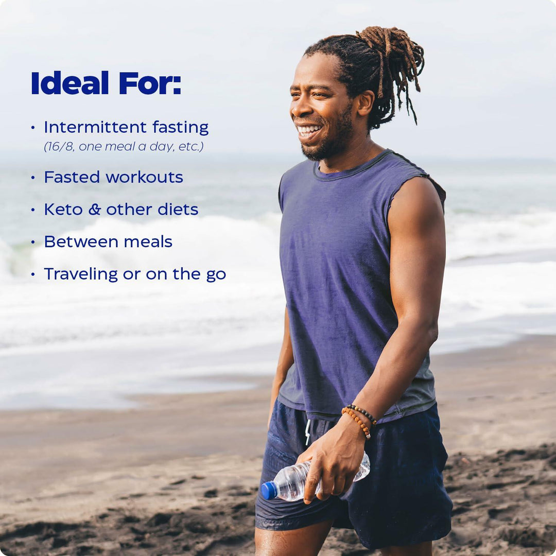 Enzymedica Fasting Today Drink Mix - Electrolyte Powder Supplement for Intermittent Fasting, Support for Hydration, Appetite & Muscle Health, Keto Friendly, Tropical Pineapple Flavor - 8.75 oz