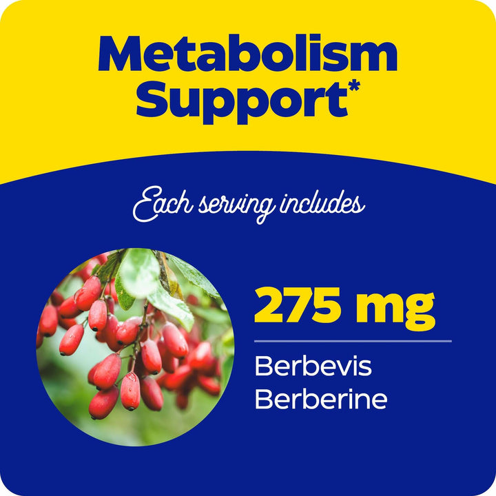 Enzymedica Berberine Phytosome High Absorption Supplement - Berbevis Berberine Phytosome Capsules for Men &amp; Women, Bioavailable Formula, Natural Metabolic Health Support, Vegan, Gluten Free - 60 Caps
