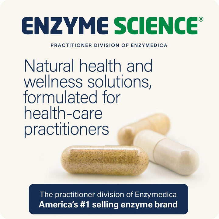 Enzyme Science Betaine HCl with Pepsin - Supplement for Low Stomach Acid - Betaine Hydrochloride Supplement - Digestive Enzymes - Enzimas Digestivas - 120 Capsules