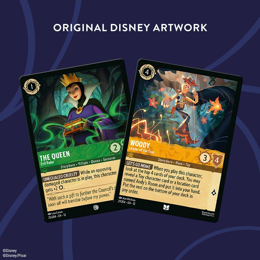 Ravensburger Disney Lorcana TCG 2-Player Starter Deck - Ideal for Ages 8+ - Engaging Gameplay - Over 200 Original Disney Artworks