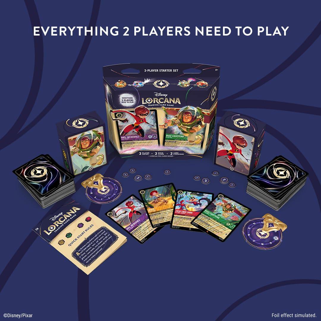 Ravensburger Disney Lorcana TCG 2-Player Starter Deck - Ideal for Ages 8+ - Engaging Gameplay - Over 200 Original Disney Artworks