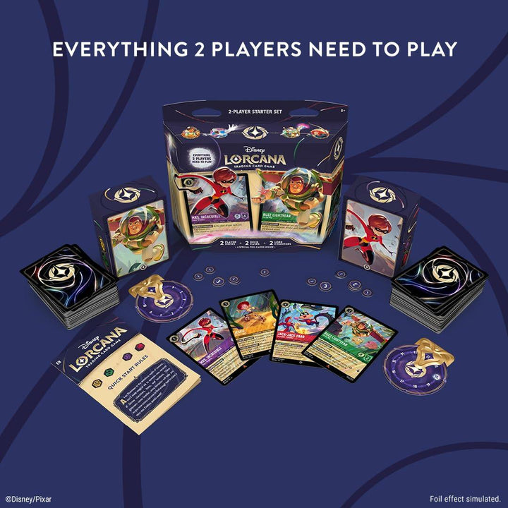 Ravensburger Disney Lorcana TCG 2-Player Starter Deck - Ideal for Ages 8+ - Engaging Gameplay - Over 200 Original Disney Artworks