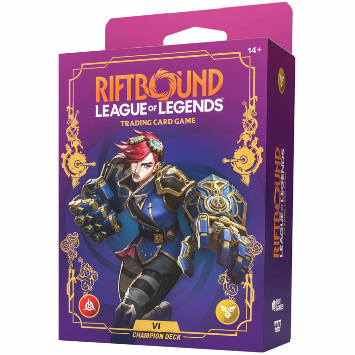 Riftbound: League of Legends TCG Unleashed - Champion Deck: Vi - Ready-to-Play Character, Trading Card Game, Battle Deck-Building, Lots of Punching