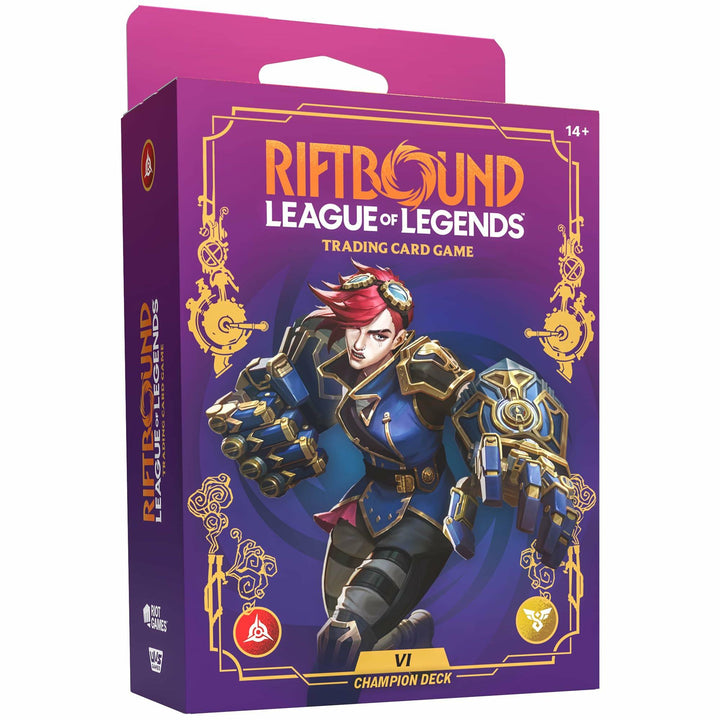 Riftbound: League of Legends TCG Unleashed - Champion Deck: Vi - Ready-to-Play Character, Trading Card Game, Battle Deck-Building, Lots of Punching