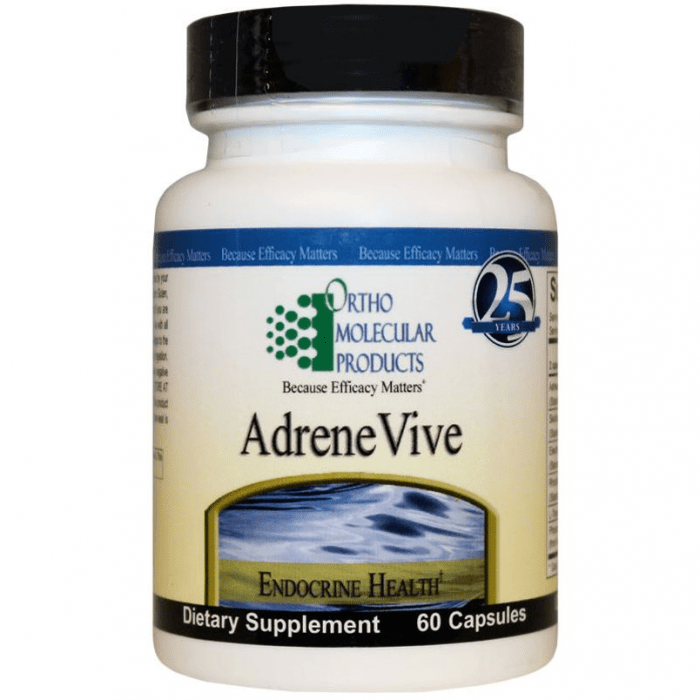 Ortho Molecular AdreneVive 60 Capsules - The Oasis of Health