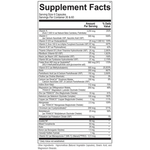 Ortho Molecular - Alpha Base Caps without Iron - 120 Capsules - The Oasis of Health