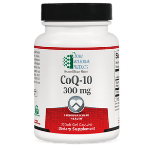 Ortho Molecular - CoQ - 10 300 MG - 30 Capsules - The Oasis of Health