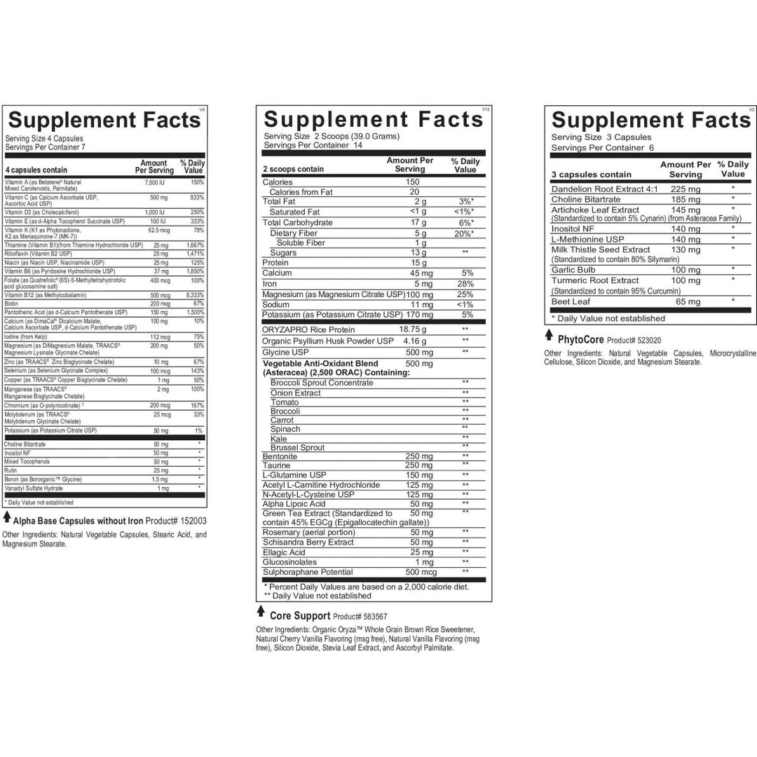 Ortho Molecular Core Restore Kit (Vanilla, 14 Day) - The Oasis of Health