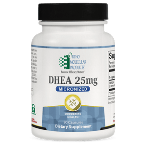 Ortho Molecular DHEA 25mg Micronized 90 Capsules - The Oasis of Health