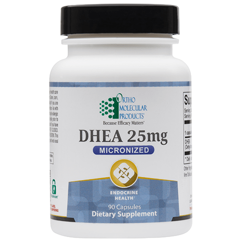 Ortho Molecular DHEA 25mg Micronized 90 Capsules - The Oasis of Health