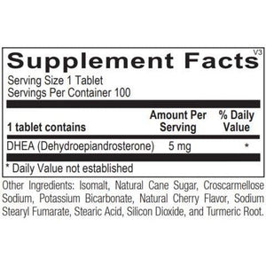 Ortho Molecular DHEA Tablets (Micronized) - 5mg, 100 Tablets - The Oasis of Health