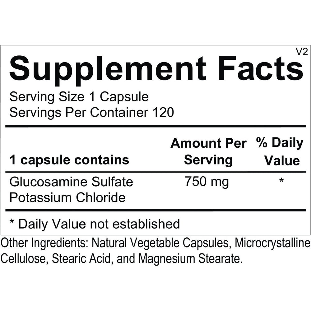 Ortho Molecular Glucosamine Sulfate 120 Cap - The Oasis of Health
