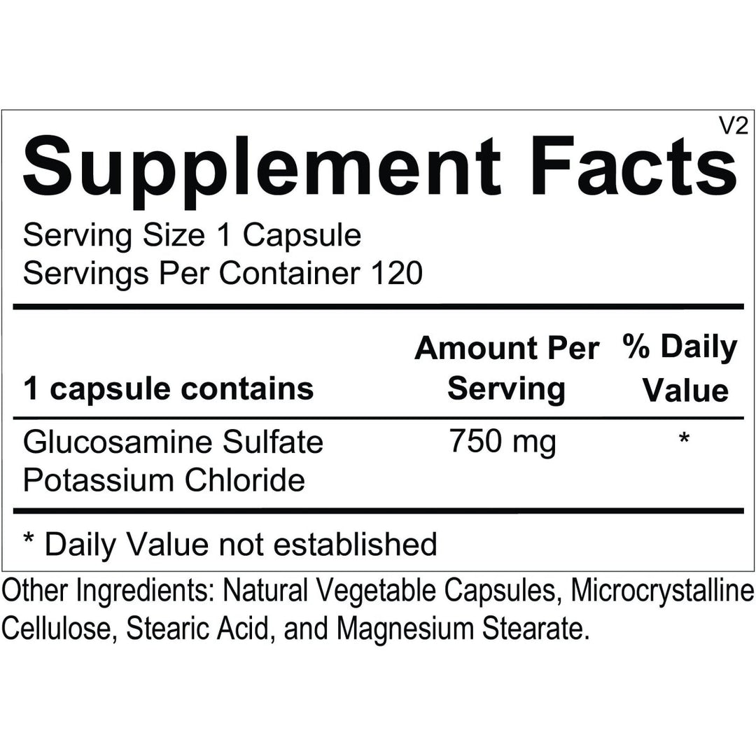 Ortho Molecular Glucosamine Sulfate 120 Cap - The Oasis of Health