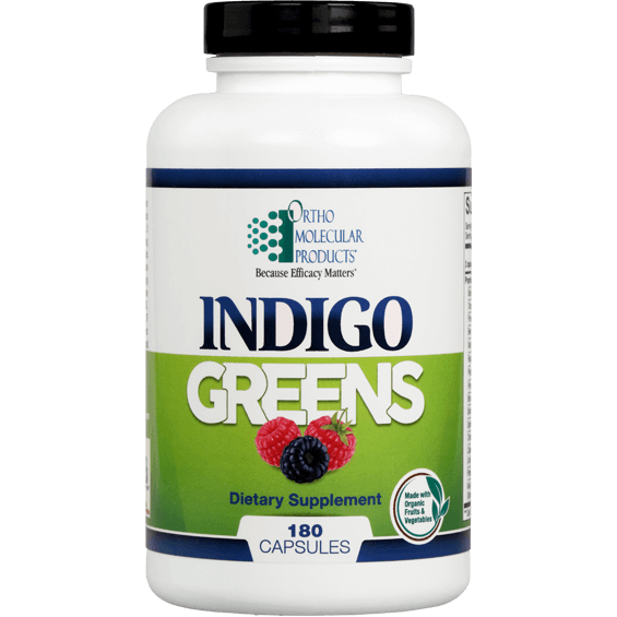 Ortho Molecular Indigo Greens 180cap - The Oasis of Health
