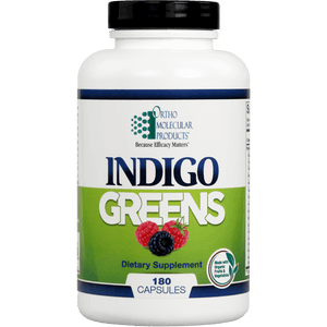 Ortho Molecular Indigo Greens 180cap - The Oasis of Health