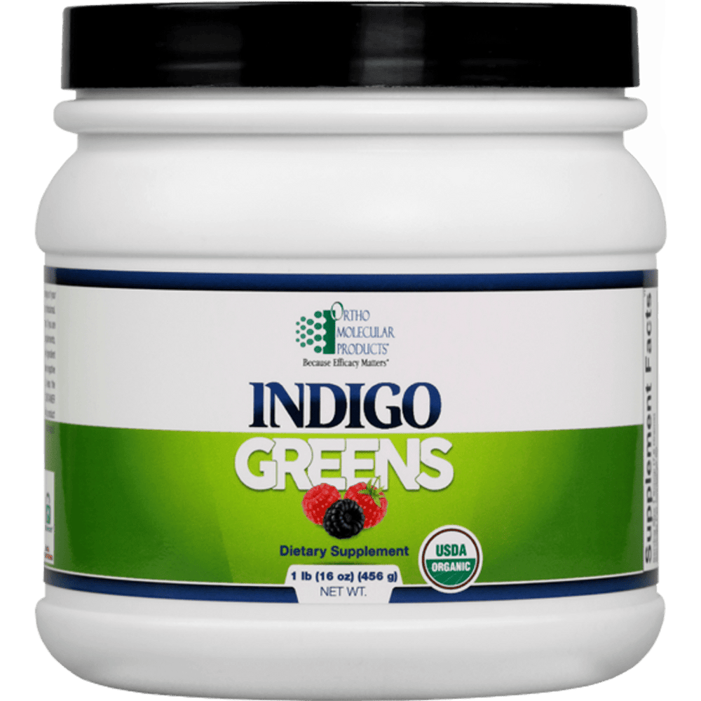 Ortho Molecular Indigo Greens Powder 60 Servings - The Oasis of Health