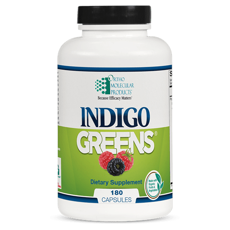 Ortho Molecular Indigo Greens Powder 60 Servings - The Oasis of Health