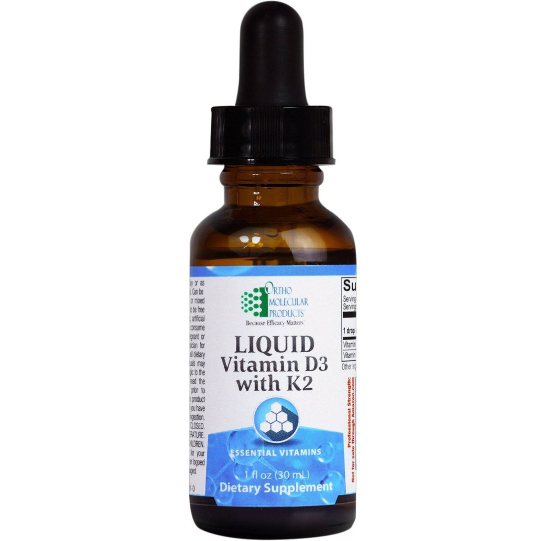 Ortho Molecular - Liquid Vitamin D3 with K2 - 1 OZ Liquid - The Oasis of Health