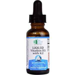 Ortho Molecular - Liquid Vitamin D3 with K2 - 1 OZ Liquid - The Oasis of Health