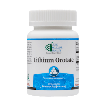 Ortho Molecular Lithium Orotate 10 mg 60 Capsules - The Oasis of Health