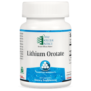Ortho Molecular Lithium Orotate 10 mg 60 Capsules - The Oasis of Health