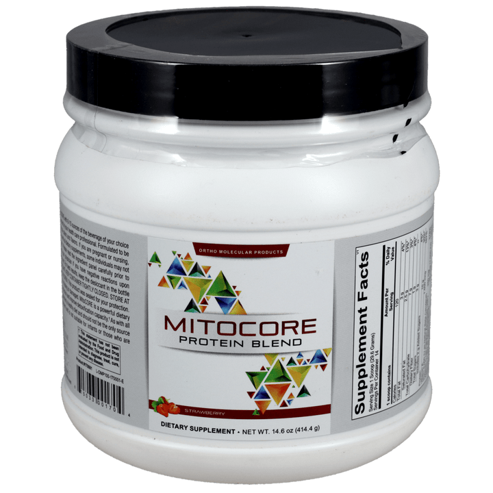Ortho Molecular MitoCORE Powder Strawberry 14.6 oz - The Oasis of Health