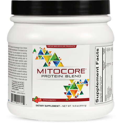 Ortho Molecular MitoCORE Powder Strawberry 14.6 oz - The Oasis of Health