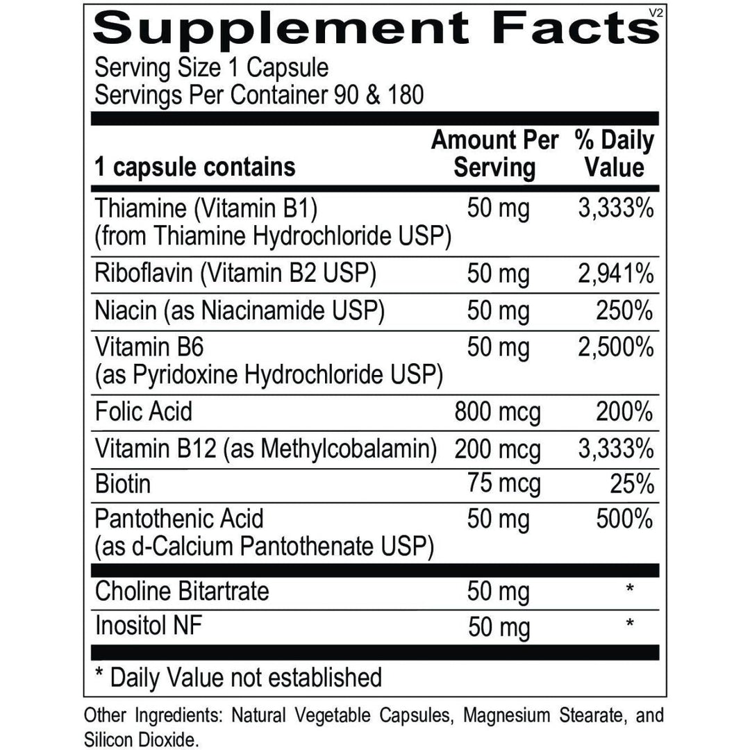 Ortho Molecular - Ortho B Complex - 90 Capsules - The Oasis of Health