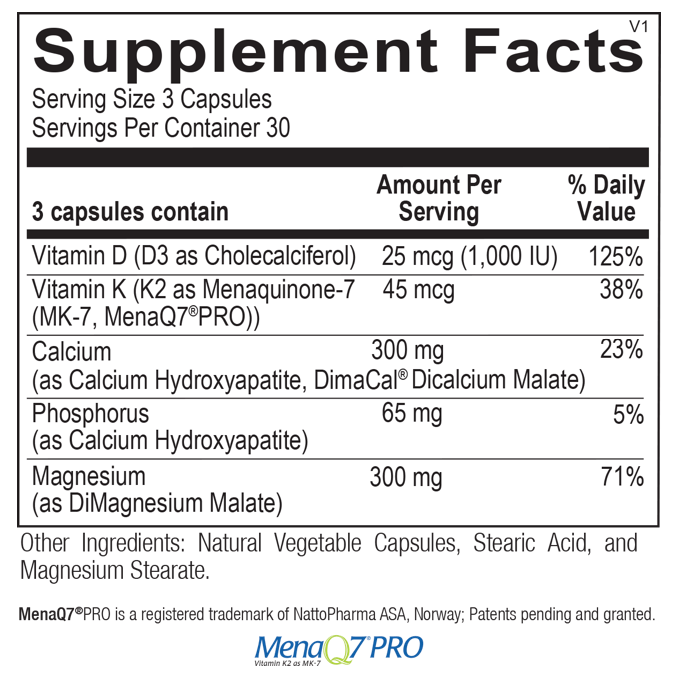 Ortho Molecular OsteoBase 90 Capsules - The Oasis of Health