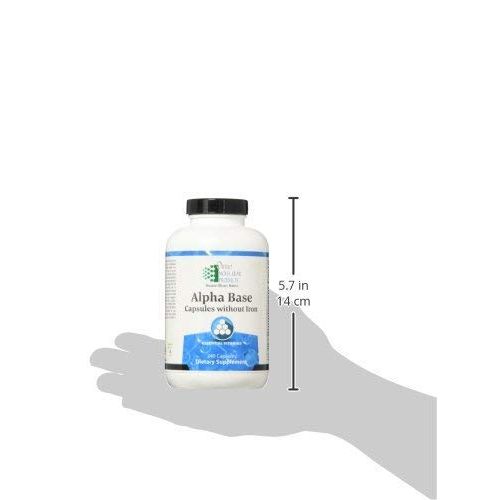 Ortho Molecular Products Alpha Base Caps Without Iron - Comprehensive Daily Multivitamin Supplement - 240 Capsules - The Oasis of Health