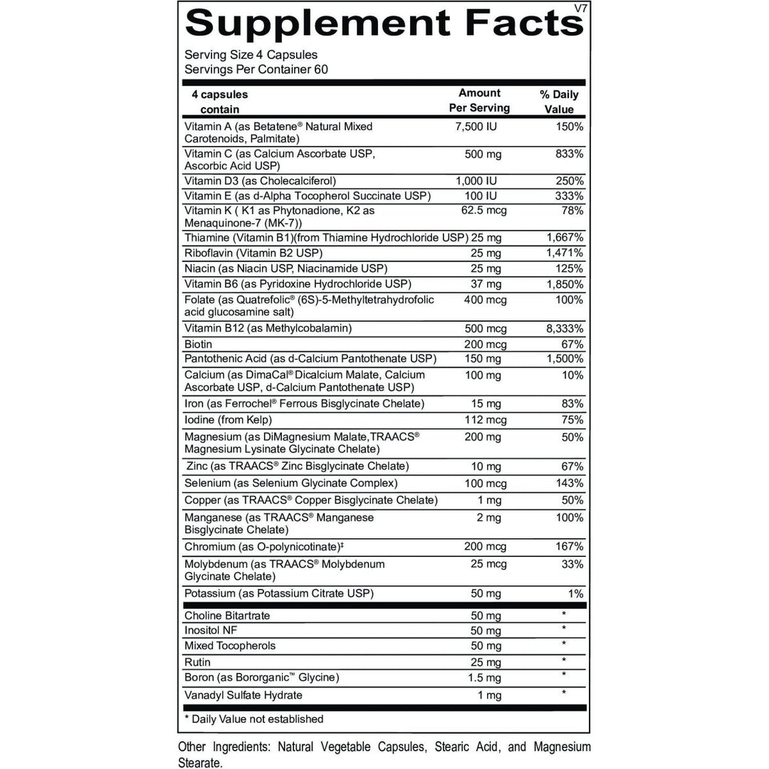 Ortho Molecular Products Alpha Base Capsules with Iron, 240 Count - The Oasis of Health