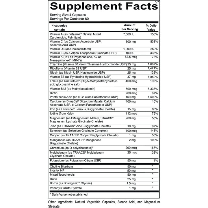 Ortho Molecular Products Alpha Base Capsules with Iron, 240 Count - The Oasis of Health