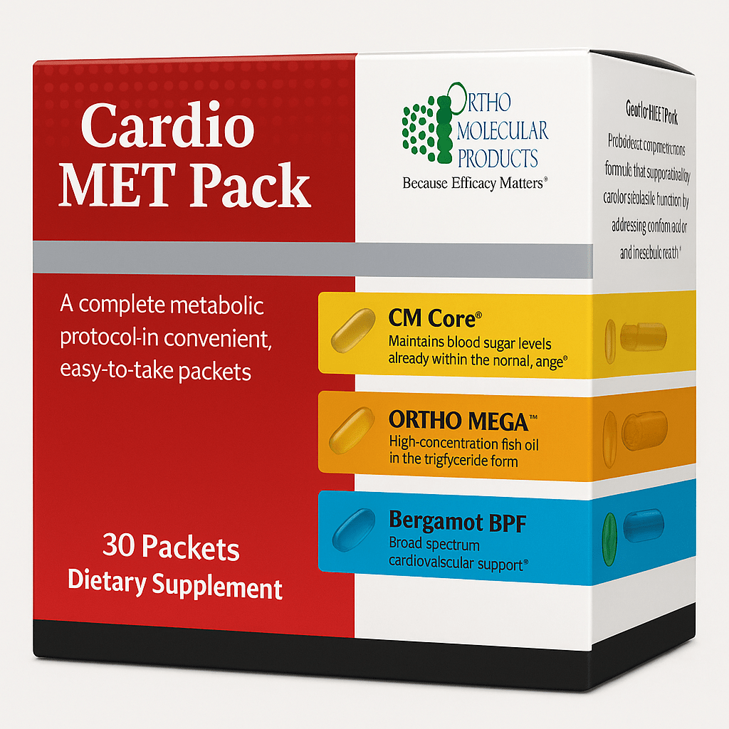 Ortho Molecular Products Cardio Met Pack - The Oasis of Health