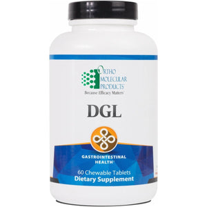 Ortho Molecular Products DGL Chewable Tablets, 60 Count - The Oasis of Health