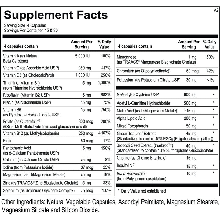 Ortho Molecular Products, Mitocore, 120 Capsules - The Oasis of Health