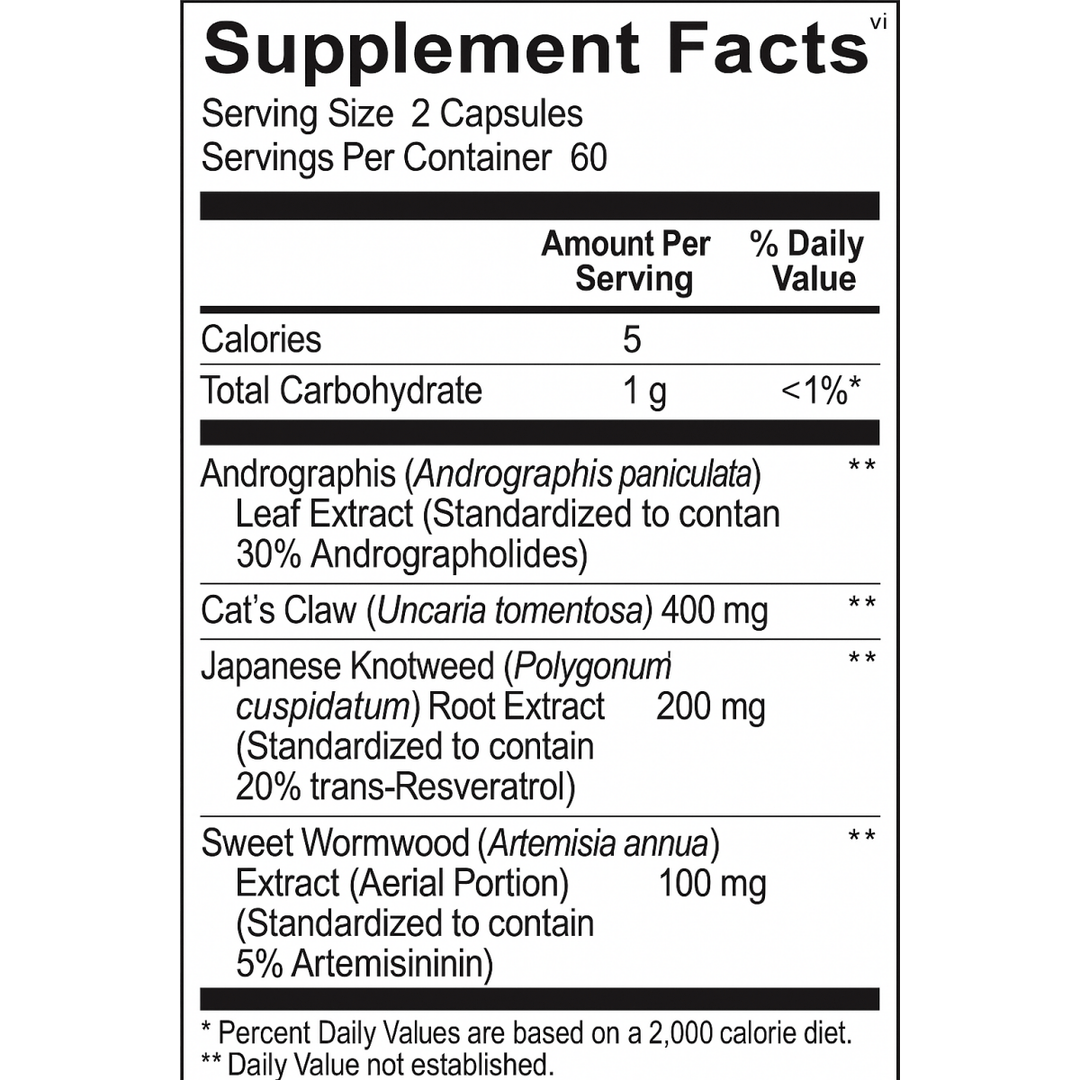 Ortho Molecular Products Phytocidal Immune Support 120 Count - The Oasis of Health