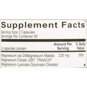 Ortho Molecular Products, Reacted Magnesium, 180 Capsules - The Oasis of Health