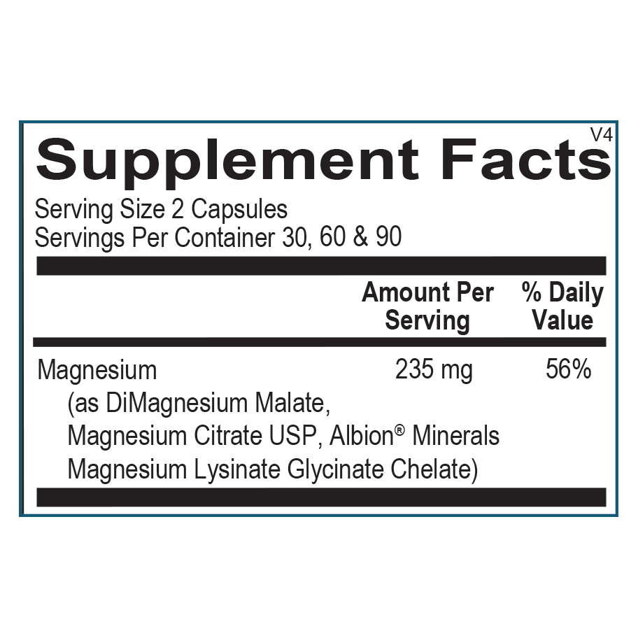 Ortho Molecular Products - Reacted Magnesium & Potassium - 60 Capsules - The Oasis of Health