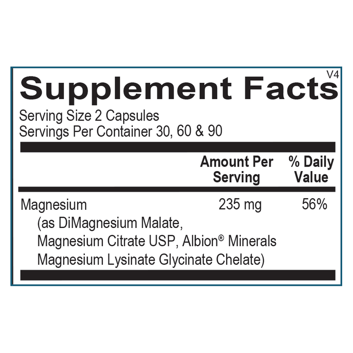 Ortho Molecular Products - Reacted Magnesium & Potassium - 60 Capsules - The Oasis of Health