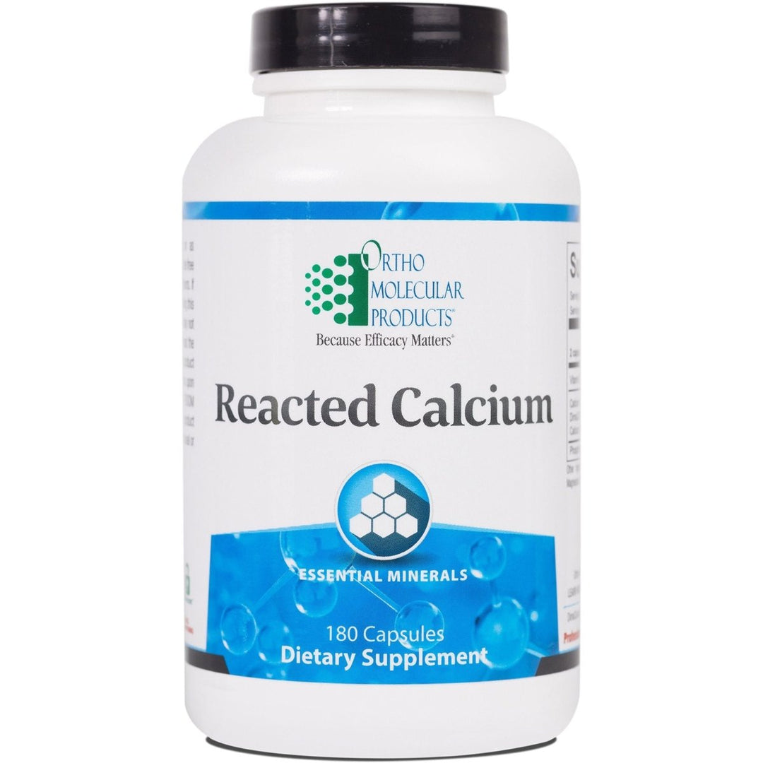 Ortho Molecular - Reacted Calcium - 180 Capsules - The Oasis of Health