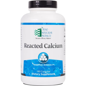Ortho Molecular - Reacted Calcium - 180 Capsules - The Oasis of Health