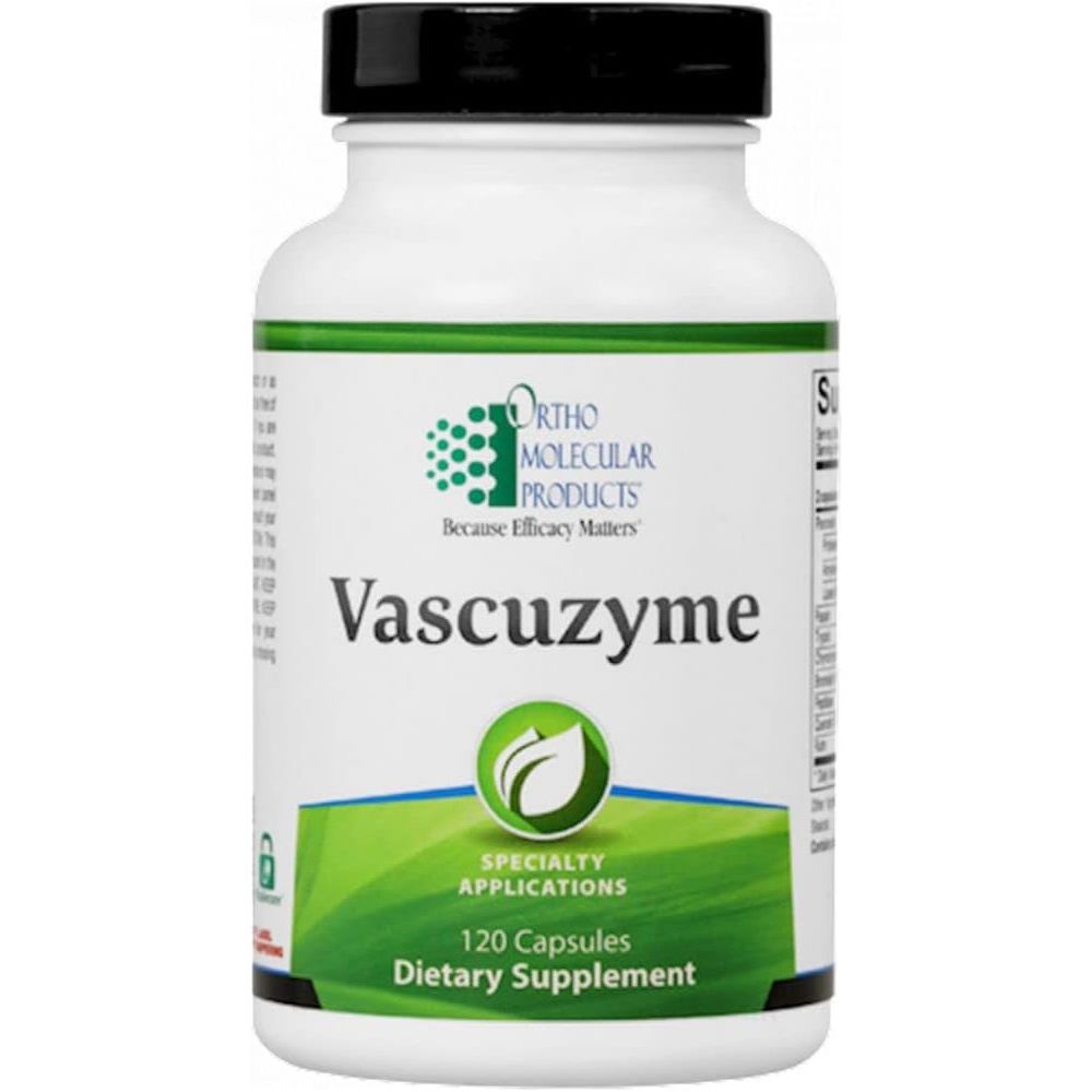 Ortho Molecular Vascuzyme 120 Capsules - B09MZDWCPW - The Oasis of Health