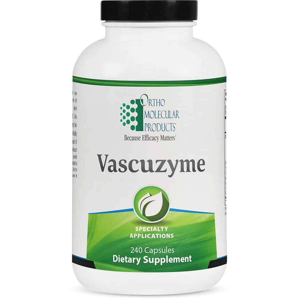 Ortho Molecular Vascuzyme 240 Capsules - B09MZHKQQL - The Oasis of Health