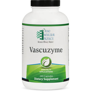 Ortho Molecular Vascuzyme 240 Capsules - B09MZHKQQL - The Oasis of Health