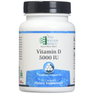Ortho Molecular - Vitamin D, 5000 iu - 60 Capsules - The Oasis of Health