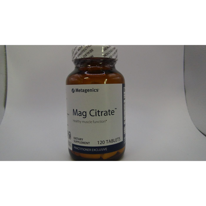 Metagenics Mag Citrate, Magnesium Citrate Supplement with Calcium to Help Support Healthy Muscle Function - 30 Servings