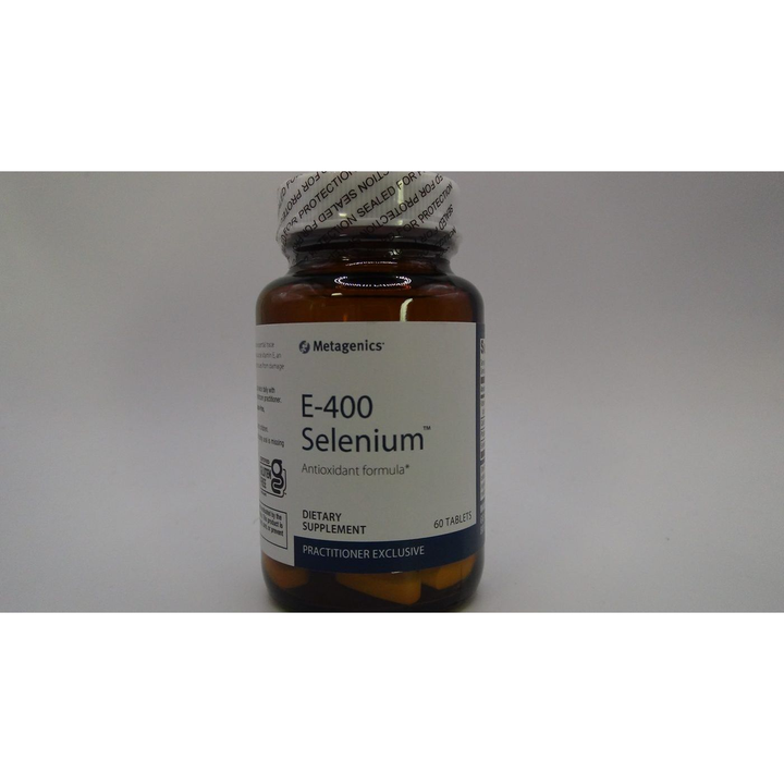 Metagenics E-400 Selenium, Antioxidant Supplement with Vitamin E to Help Support Cellular Health - 60 Tablets, 2 Month Supply