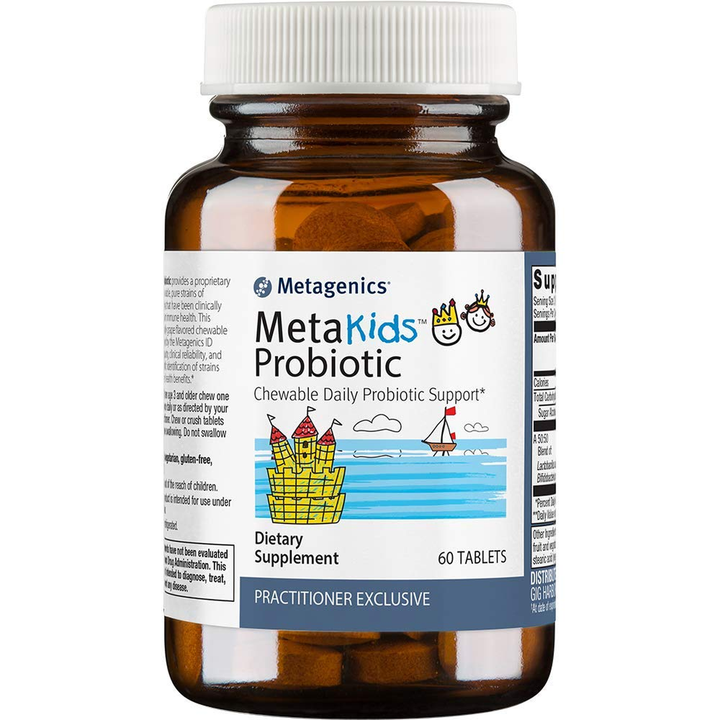 Metagenics MetaKids Probiotic, Chewable Daily Probiotic Support, 60 Count
