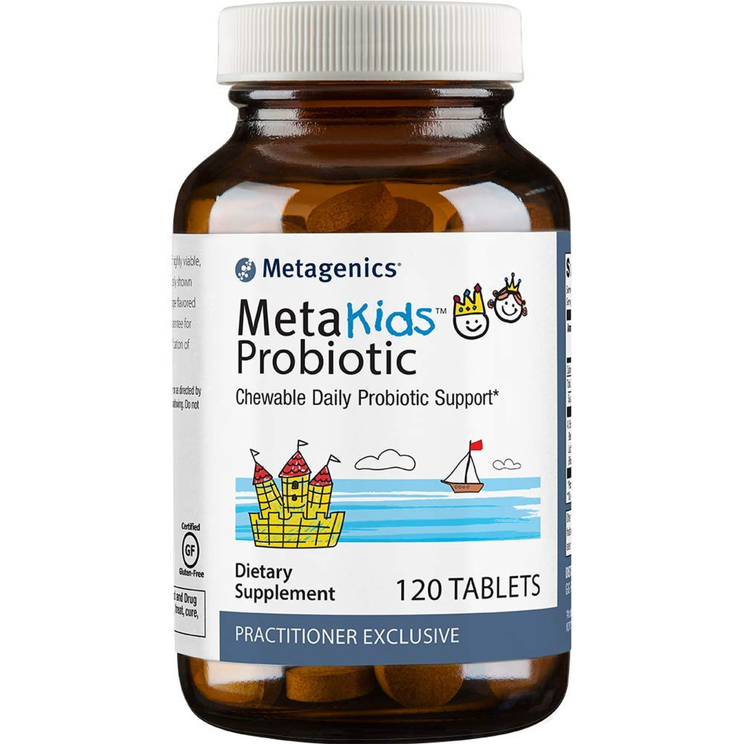 Metagenics MetaKids Probiotic, Chewable Daily Probiotic Support, 120 Count
