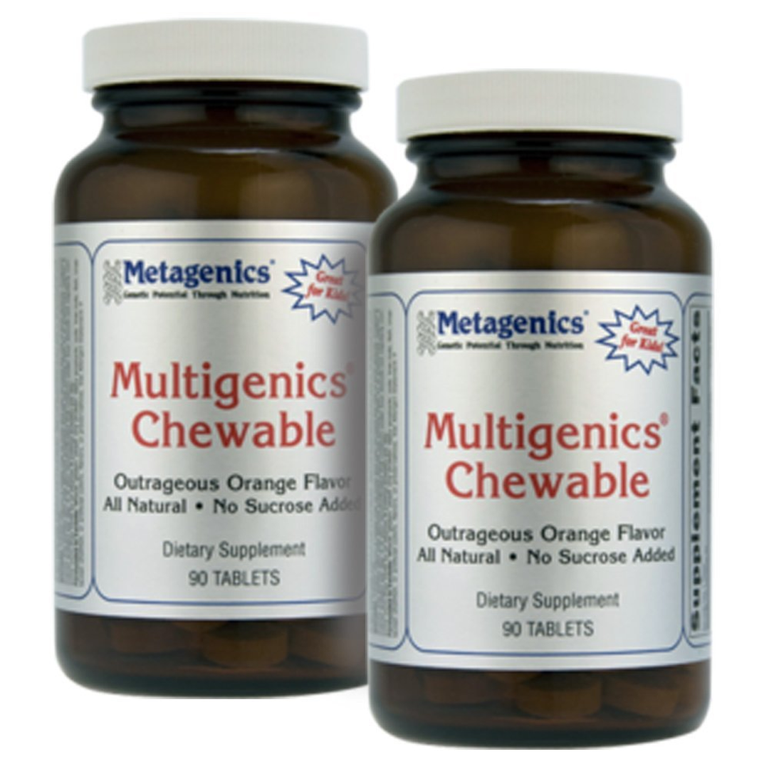 Metagenics Multigenics Chewable Orange Flavor 90 Tablets - TwinPak